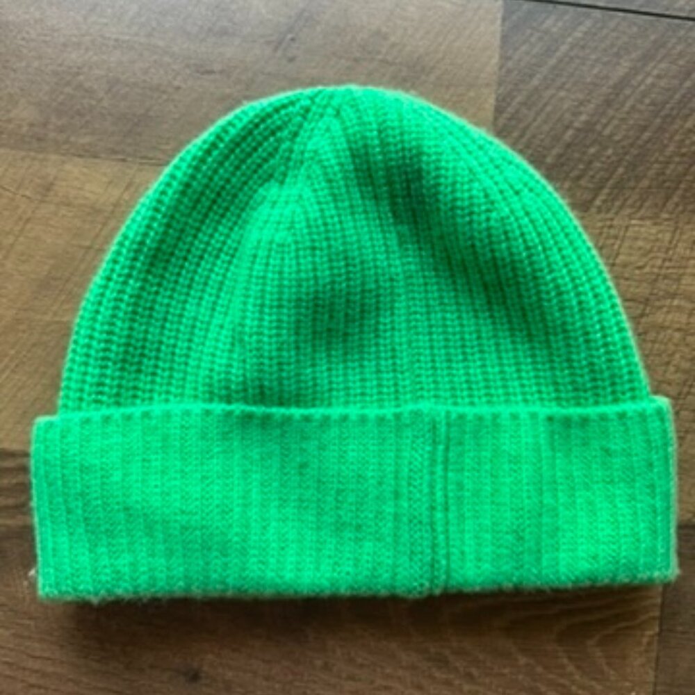COS Bright Green Beanie